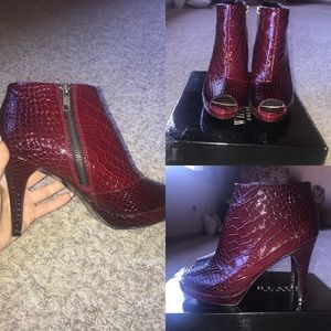 White House | Black Market red booties